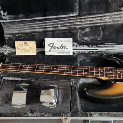 Fender Precision Bass with Rosewood Fretboard 1970 - 1983 - Sunburst image 1
