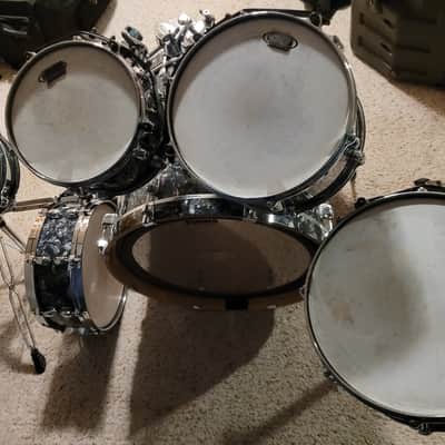 Tama Starclassic Kit 2000s Liquid Metal Birch Made in Japan MIJ Blue Swirl image 8