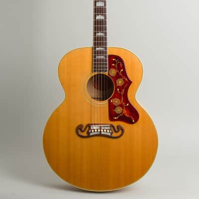 Gibson  J-200N Flat Top Acoustic Guitar (1958), ser. #A-27247, original brown hard shell case. image 1