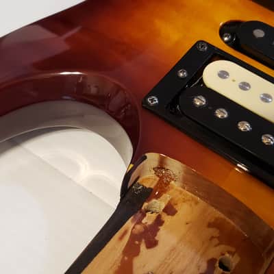 Kramer Striker FR424CM quilted maple loaded body Floyd Rose pickups 2000 sunburst image 7