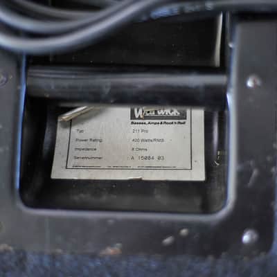 Warwick WCA 211 Pro 2x10 450watt Bass Cabinet image 3