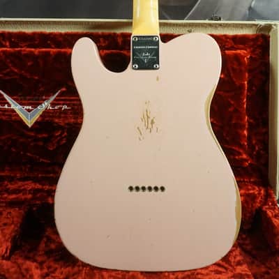 2019 Fender Custom Shop Limited Edition NAMM ‘63 Telecaster Relic Shell Pink Matching Headstock | 1-of-1 Custom Color Spec image 12