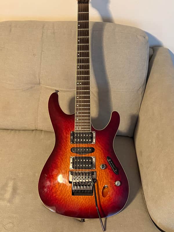 Ibanez S6570SK-STB Prestige with Ebony Fretboard 2019 - Present - Sunset Burst image 1
