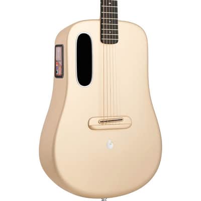 Lava Music L9220009 ME 4 Carbon Fiber 38” Acoustic / Electric Guitar With Gig Bag, Soft Gold image 2