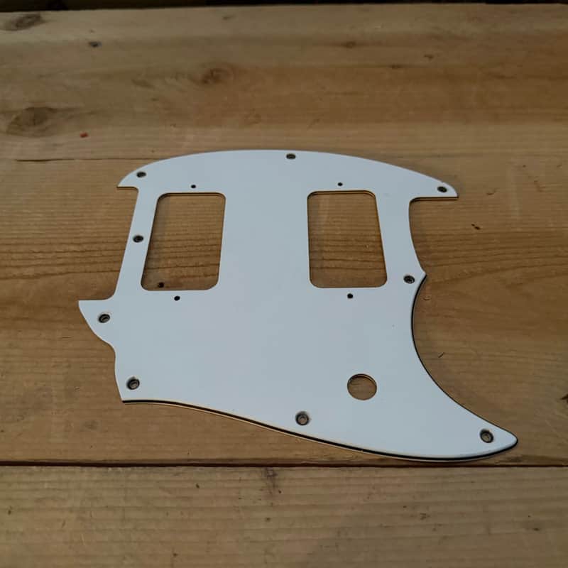 Vintage Pickguard for Fender HH Mustang - Aged White image 1