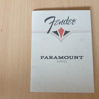 Fender Paramount Series Owner's Manual 2015 (#1) image 1