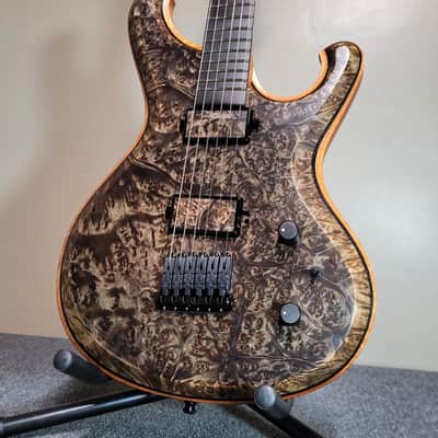 Barlow Guitars  Falcon II 2020 Camphor Burl / Spanish Cedar / Ebony image 10