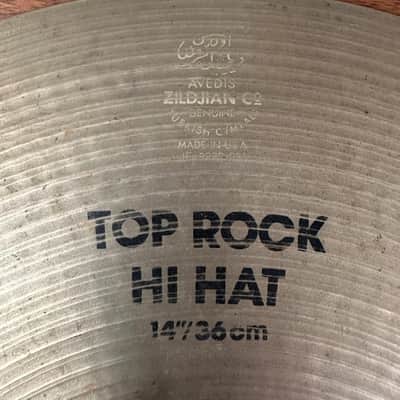 Zildjian 14" A Series Rock Hi Hat Cymbals (Pair) 1350/1300g 1996 - Natural image 4