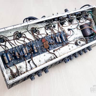 1966 Fender Showman Black Panel Vintage Tube Amp Head AB763, Serviced image 8