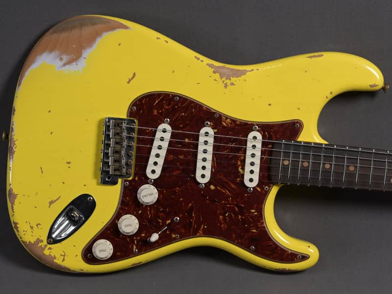 Fender Custom Shop Stratocaster 1963 Heavy Relic Graffity Yellow
