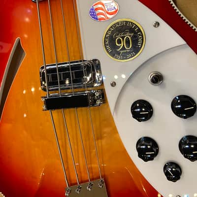 Rickenbacker 90th Anniversary 4005XC Amber FireGlo (Sunburst) image 10