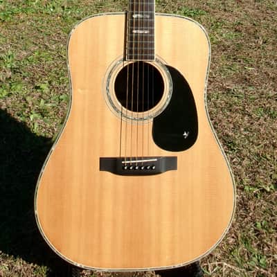 1980 Yairi YW-600 Dreadnought Guitar New Jacaranda Natural+Vintage Hard Case image 7