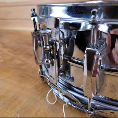 Ludwig No. 400 Supraphonic 5x14" 10-Lug Aluminum Snare Drum with Keystone Badge 1963 - 1969 - Chrome-Plated image 9