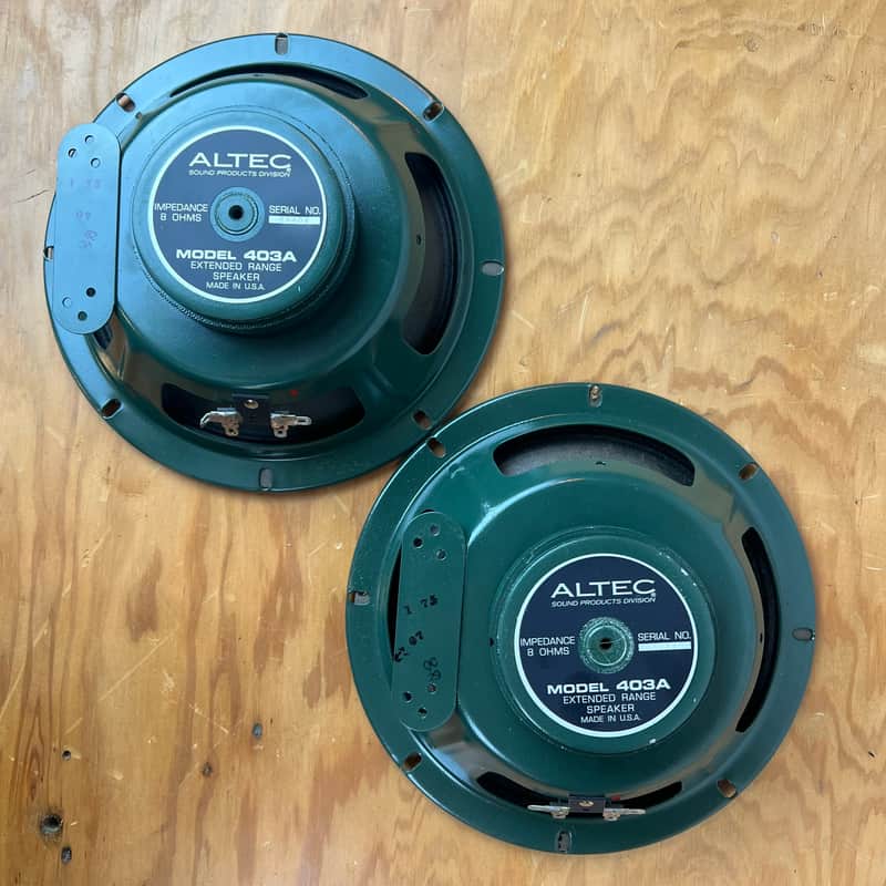 Altec Lansing 403a 8ohm 8” speaker 1973 ( western electric 755a