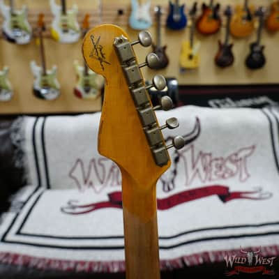 Fender Custom Shop 1962 Stratocaster Hand-Wound Pickups AAA Dark Rosewood Slab Board Heavy Relic Lake Placid Blue 7.90 image 9