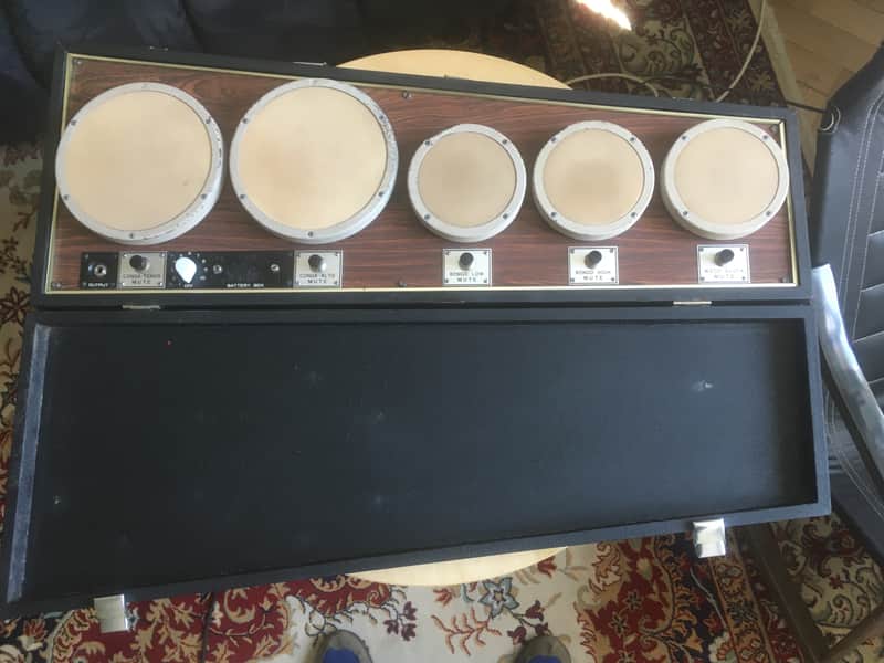 Super Rare Mica-Sonic Electronic Congo / Bongo / Wood Block Drum Machine image 1