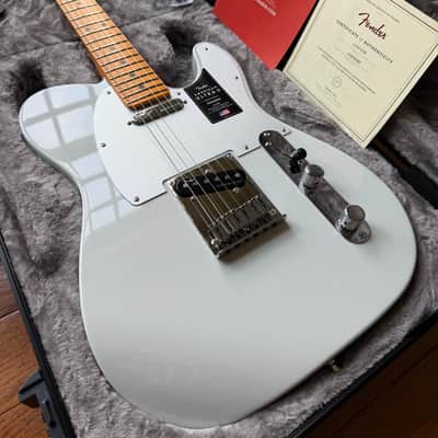 2026 Fender American Ultra II Telecaster Maple - Avalanche White image 1