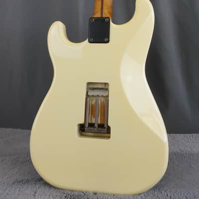 1985 ESP Japan Custom Craft House Super Strat Rare Early Pre-LTD Birdseye Maple Floyd Rose White image 3