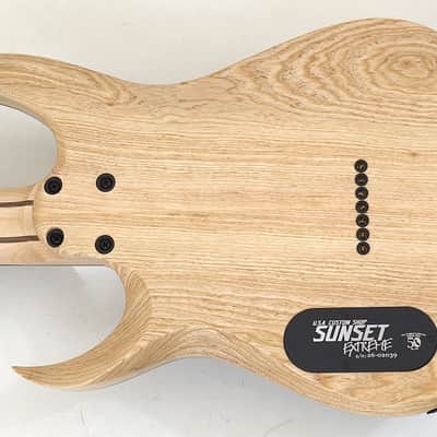 Schecter USA Custom Sunset Extreme 7 Stabilized Top Guitar 2039 image 7