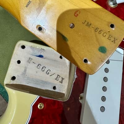 Fender Japan JM-66G/EX Jazzmaster Reissue MIJ Limited Edition – Blonde w/ Gold Hardware 1994 - Blonde image 14
