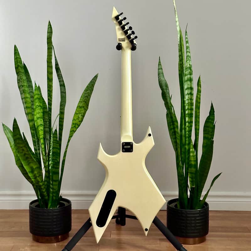 B.C. Rich Warlock NJ Series 1985 Made in Japan, Ivory | Reverb