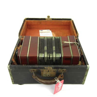 Foerster 96 Key Chemnitzer Concertina Button Accordion, Original Case image 18