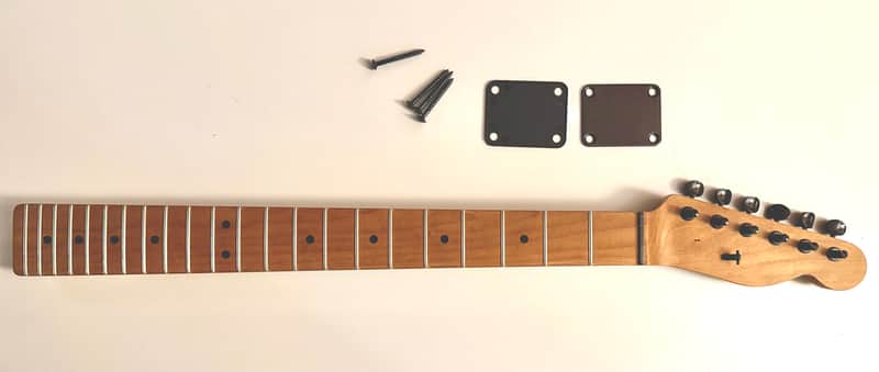 (with Kluson tuners) USA Warmoth Telecaster neck in Roasted Maple