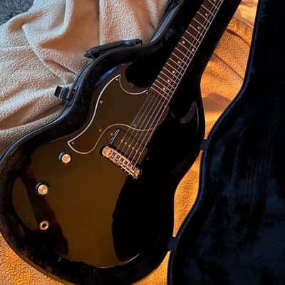 gibson sg junior jr black ebony left handed lefty guitar 2011-2013 image 3
