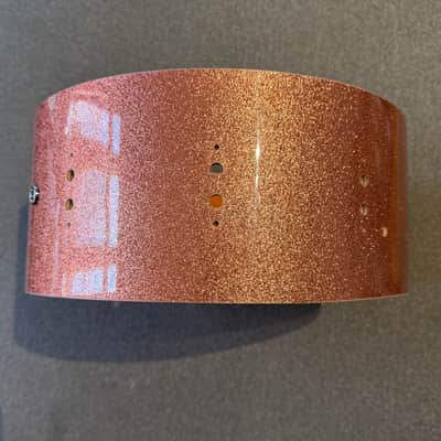Yamaha 14x6 Absolute Hybrid Maple Snare Drum Bare Shell Pink Champagne Sparkle image 4