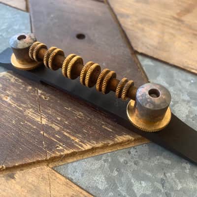Real Life Relics Gretsch Aged Gold Vintage Bridge Assembly Space Control 0060889049  [D9] image 1