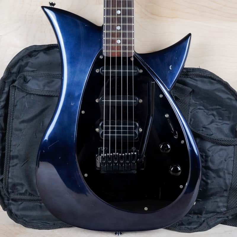 Tokai Talbo Blazing Fire A-145MSH 2003 See Through Black Navy Blue w/ Bag