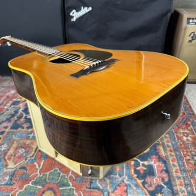*Video* Yamaki Custom Folk No 125 Dreadnought w/Vintage Hard Shell Case. - 1970's image 14