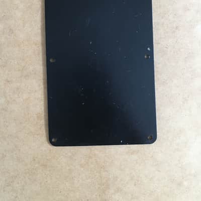 Vintage No String Holes Aged Relic Back Plate Tremolo Cover Black For Fender Strat Stratocaster Rare image 6
