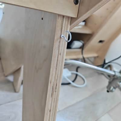 Defi Platform Studio Desk Natural w/ Keyboard Tray 2024 - Birch image 4