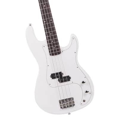 Glarry GP Electric Bass Guitar White Bass + Bag + Strap + Amp Wire + Plectrum + Spanner Tool image 11