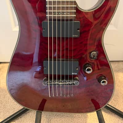 Schecter Damien Elite-7 2010 - 2013 - Crimson Red image 1