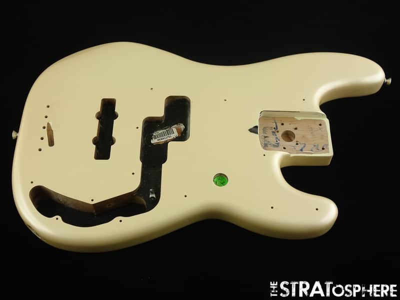 Fender Duff McKagan Deluxe Precision BASS BODY, P Bass Guitar Part White Pearl image 1