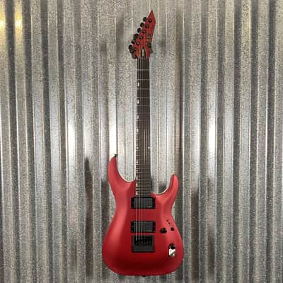 ESP LTD MH-1000 Evertune Candy Apple Red Satin Guitar & Case #0334 Used image 3