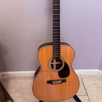Martin OM-28E Acoustic Electric Guitar 2023 - Aging Toner Natural image 1