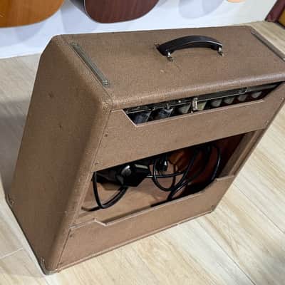 Fender Bandmaster 1960 - ultra rare early Brown Tolex w/factory 3x10's & fabulous tone ! image 7