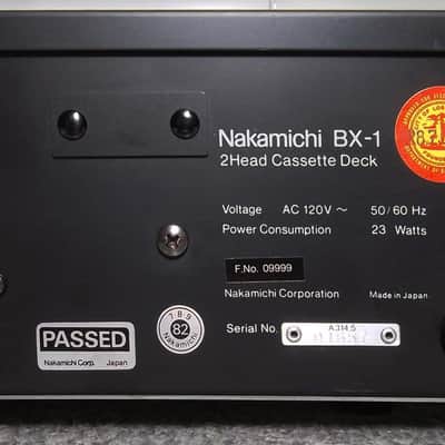 1982 Nakamichi BX-1 Stereo Cassette Deck New Belts & Serviced 03-29-2024 Excellent Condition #657 image 11
