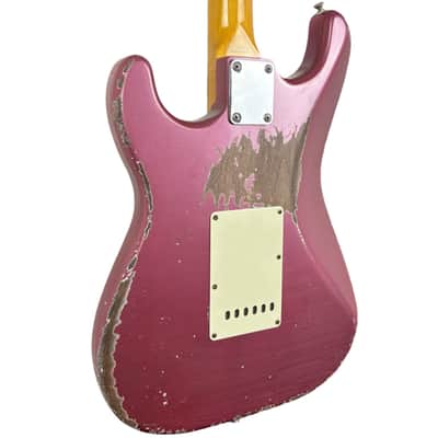 Fender MJT 60s Reissue Stratocaster - Burgundy Mist - Heavy Relic image 5