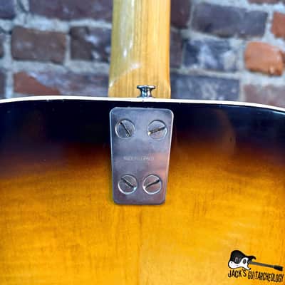Framus Texan 5/196 Acoustic Guitar w/ Piezo & HSC (1960s - Sunburst) image 14