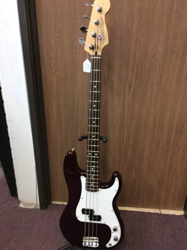Fender Precision Bass Maroon image 1