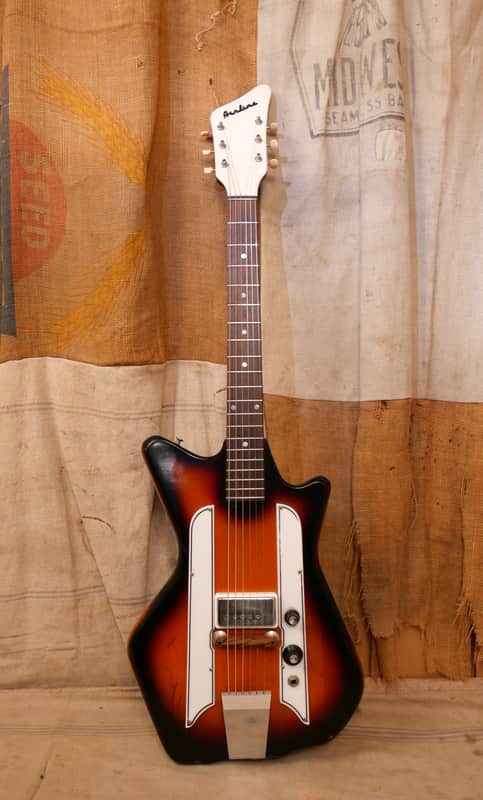 Airline Jetson's One Pickup Solid Body 1960's Redburst image 1