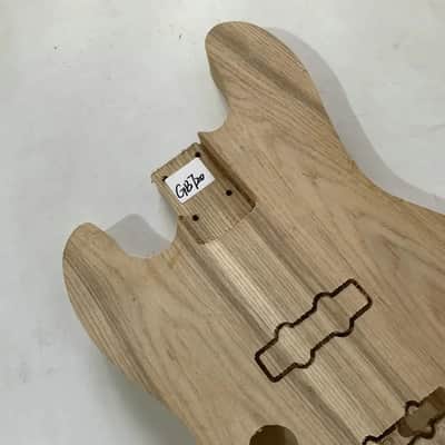 Lefty Ash Wood Unfinished Jazz Bass Style Body image 2