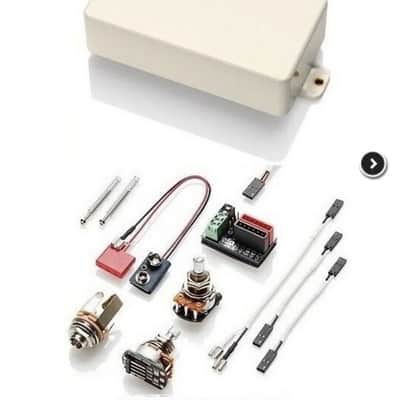 EMG 81 Active Solderless Humbucker Pickup~Ivory~With Wiring Kit~USA~Brand New image 1