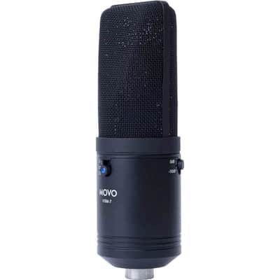 Movo Photo VSM-7 Large Diaphragm Multi-Pattern Studio XLR Cardioid Condenser Microphone image 1
