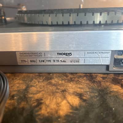 Thorens TD 115 MKII Turntable - Silver image 6