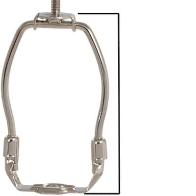 11 Inch Regular Weight Lamp Shade Harp Holder for Table and Floor Lamps, Brass Plated Steel Finish image 2